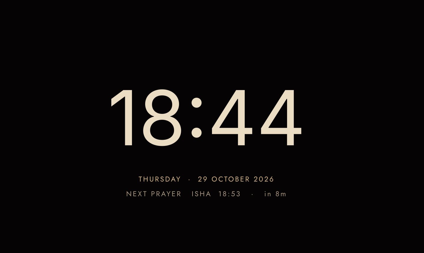 91 TV screensaver clock